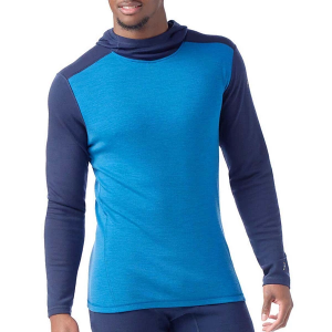 Men's Smartwool Classic Thermal Merino Base Layer Hoodie Large Nival Blue/Deep Navy