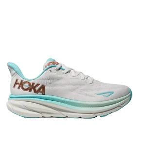 Women's HOKA Clifton 9 Running Shoes 9.5 Regular Frost/Rose Gold