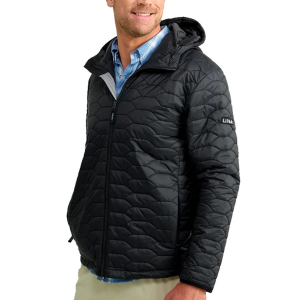 Men's Huk Scale Primaloft Puffer Jacket Large Black