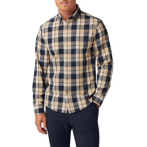 Men's Mizzen+Main City Long Sleeve Flannel Medium Khaki William Plaid