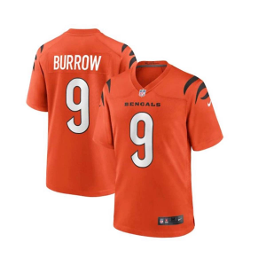 Cincinnati Bengals Joe Burrow #9 Nike Game Jersey 2XLarge Orange