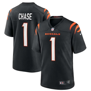 Cincinnati Bengals Ja'Marr Chase #1 Nike Game Jersey XLarge Black