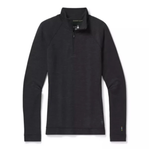 Women's Smartwool Classic Thermal Merino 1/4 Zip Long Sleeve Base Layer XLarge Charcoal