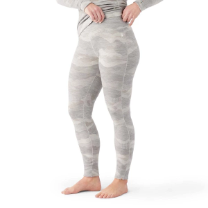 Women's Smartwool Classic Thermal Merino Base Layer XLarge Light Grey Mountain Scape