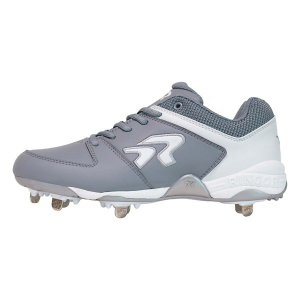Women's RIP-IT Ringor Flite Metal Softball Cleats 8.5 Charcoal/White