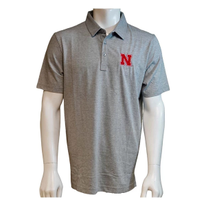 Nebraska Cornhuskers TravisMathew Zinna Polo XLarge Heather Grey