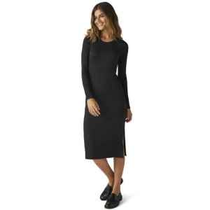 Women's Beyond Yoga Contours Midi Dress XSmall Black