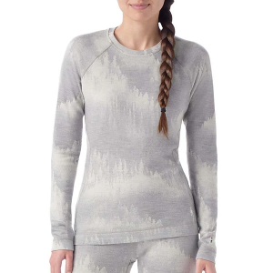 Women's Smartwool Merino Base Long Sleeve Base Layer XSmall Light Grey Foggy Pines
