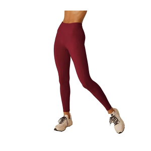Women's Beyond Yoga Strive Midi Leggings Large California Merlot