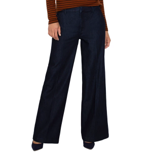 Women's Liverpool Los Angeles Kelsey Wide Leg Trouser Dress Pants 12 Indigo Rinse