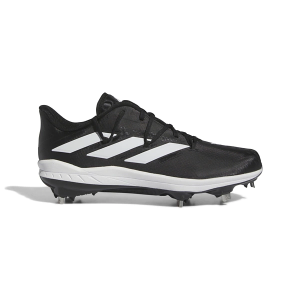 Men's adidas Adizero Afterburner 9 Metal Baseball Cleats 8 Black/White