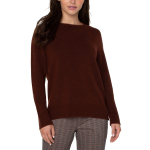 Women's Liverpool Los Angeles Pullover Sweater Raglan Small Brunette