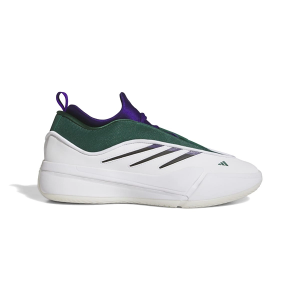 Adult adidas Dame 9 Low Basketball Shoes M7/W8.5 Regular White/Purple/Green
