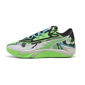 Adult Puma Scoot Zeros II x NBA2K Basketball Shoes M9.5/W11 Regular Aqua Geen/Bright Pink