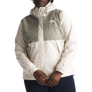 Women's The North Face Antora Rain Jacket 2X White Dune/Clay Grey