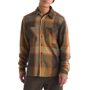 Men's The North Face Valley Twill Long Sleeve Flannel Small New Taupe Green Macro Plaid