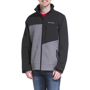Men's Columbia Cruiser Valley Softshell Jacket 2XLarge Grey Heather/Black