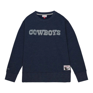 Dallas Cowboys Mitchell and Ness Playoff Win Crewneck 2XLarge Navy