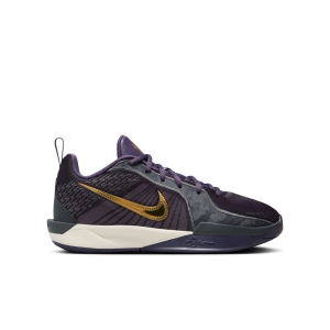 Girls' Nike Sabrina 2 "Broken Records" Basketball Shoes 4 Regular Dark Raisin/Metallic Gold-Anthracite
