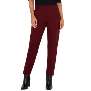 Women's Liverpool Los Angeles Kelsey Knit Trouser Dress Pants 2 Bordeaux