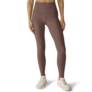 Women's Beyond Yoga Spacedye Caught in the Midi High Waisted Leggings XLarge Rose Brush Heather