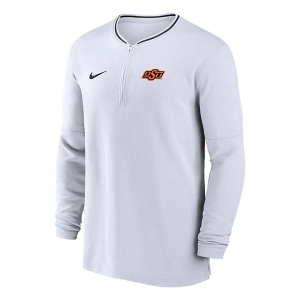 Oklahoma State Cowboys Nike Sideline Coaches 1/4 Zip Large White