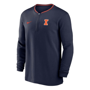 Illinois Fighting Illini Nike Sideline Coaches 1/4 Zip Small Navy