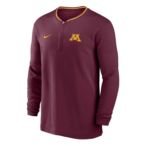 Minnesota Golden Gophers Nike Sideline Coaches 1/4 Zip Large Maroon