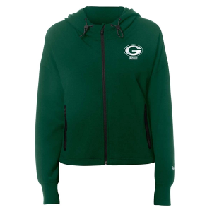 Women's Green Bay Packers New Era Solid Full Zip 2XLarge Green