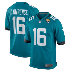 Jacksonville Jaguars Trevor Lawrence #16 Nike Game Jersey Large Teal
