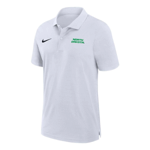 North Dakota Fighting Hawks Nike Sideline Woven Polo Large White