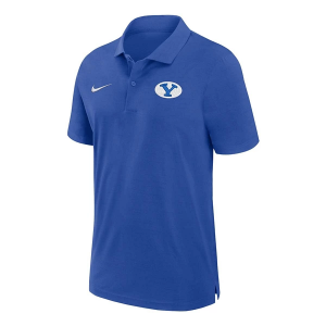 BYU Cougars Nike Sideline Woven Polo Small Royal
