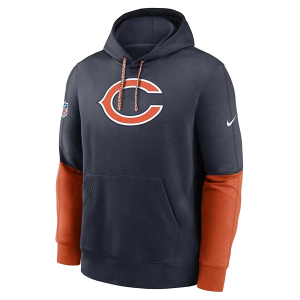 Chicago Bears Nike 2024 Sideline Club Hoodie Medium Navy