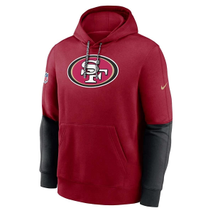 San Francisco 49ers Nike 2024 Sideline Club Hoodie Large Red