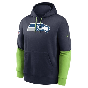 Seattle Seahawks Nike 2024 Sideline Club Hoodie Medium Navy