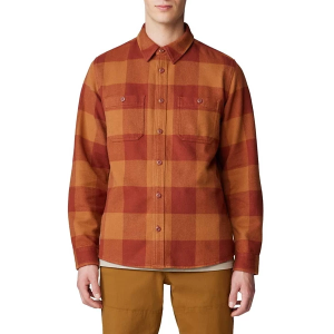 Men's Mountain Hardwear Plusher Long Sleeve Button Up Shirt XLarge Iron Oxide Tatanka