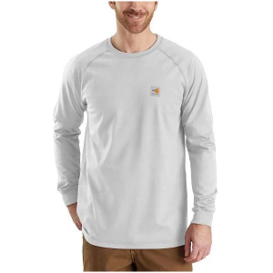 Men's Carhartt Flame-Resistant Force Long Sleeve T-Shirt Large Tall Light Grey