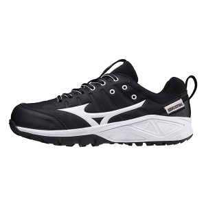 Women's Mizuno Ambition 2 All Surface Low Softball Shoes 11.5 Regular Black/White