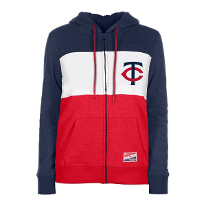 Women's Minnesota Twins New Era Logo Full Zip Small Navy