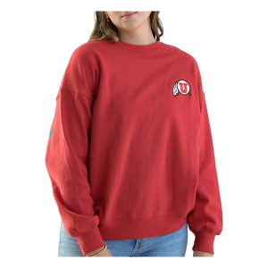 Utah Utes Gameday Social Women's Crew S/M Red