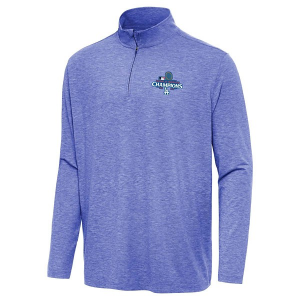 Los Angeles Dodgers Antigua 2024 World Series Champions Hunk 1/4 Zip XLarge Dark Royal Heather