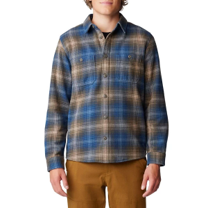 Men's Mountain Hardwear Plusher Long Sleeve Button Up Shirt Large Redgeline Ombre