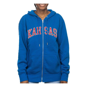 Kansas Jayhawks ZooZatZ Women's Full Zip Large Royal