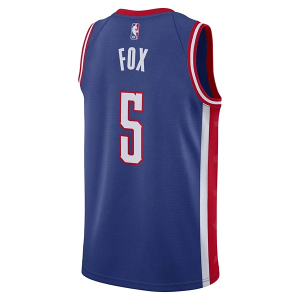 Sacramento Kings De'Aaron Fox #5 Nike 2024 City Edition Jersey Small Royal