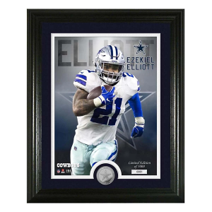 Highland Mint Dallas Cowboys Zeke Elliott Coin Plaque