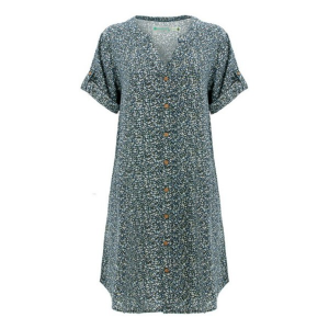Women's Aventura Dell Shirt Dress Medium Black Iris