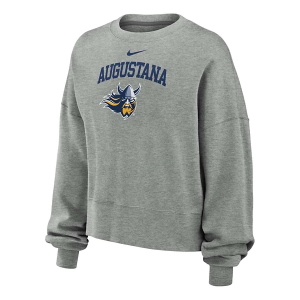 Augustana Vikings Nike Women's Crop XLarge Heather Grey