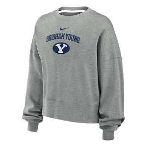 BYU Cougars Nike Women's Crew Medium Heather Grey