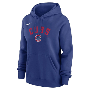 Women's Chicago Cubs Nike Arch Hoodie Large Blue