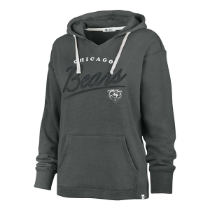 Women's Chicago Bears 47 Brand Script Hoodie XLarge Grey Heather